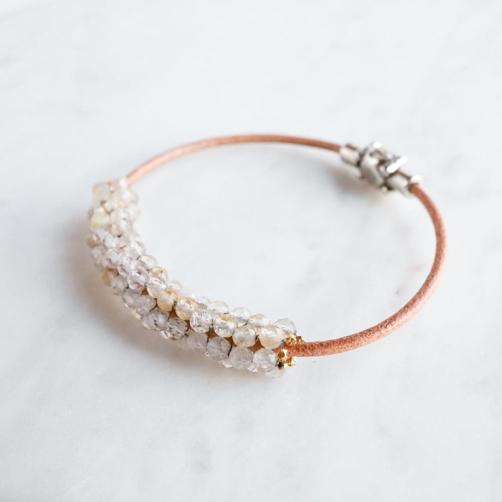 
                  
                    BRC-JM Hand Stitched Gold Rutilated Quartz Bracelet
                  
                