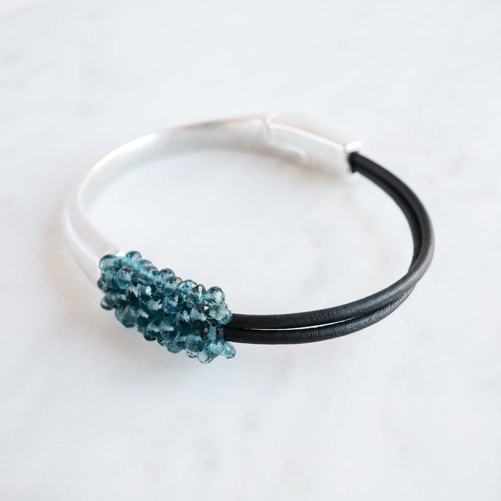 
                  
                    BRC-JM Hand Stitched London Blue Topaz Bracelet
                  
                