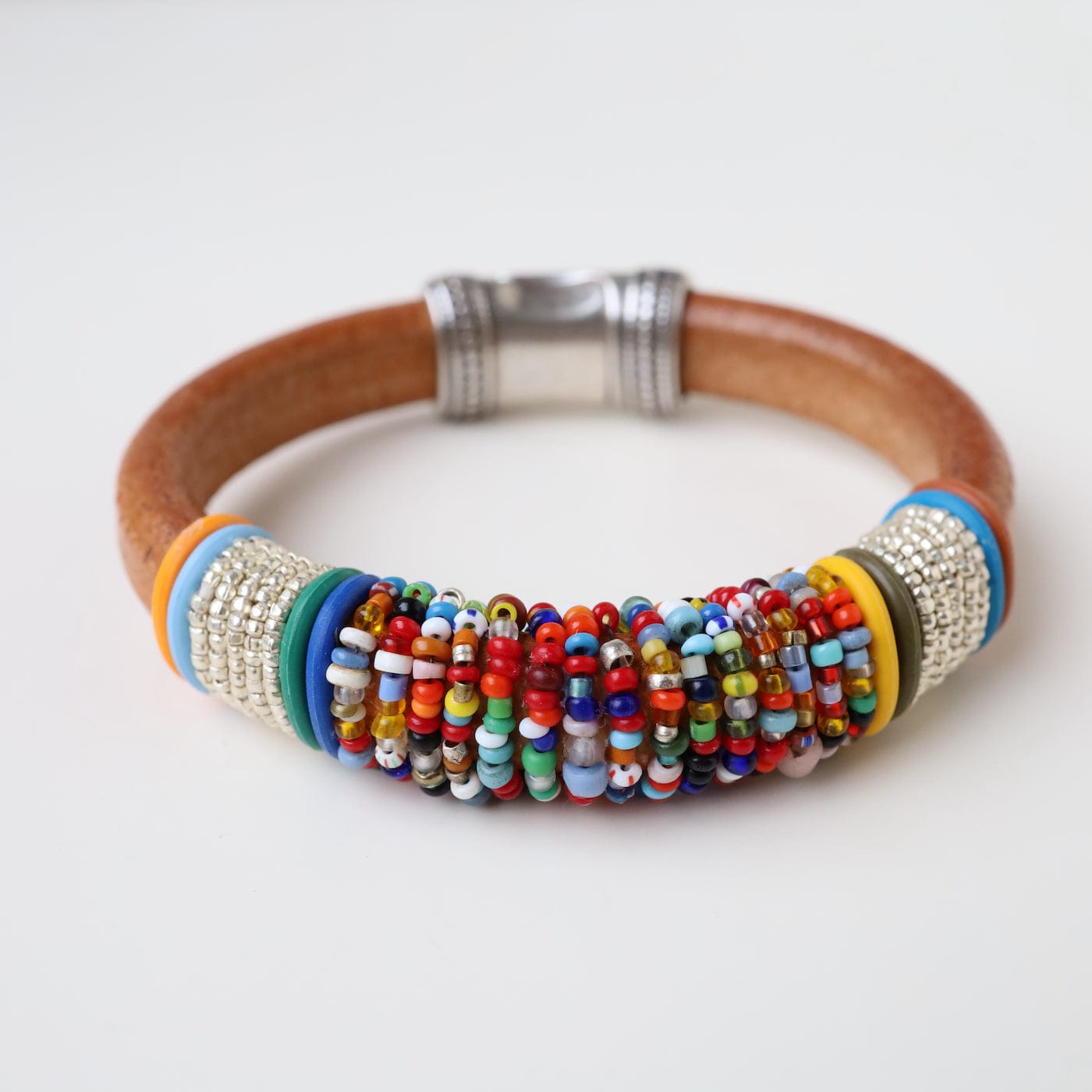 BRC-JM Hand Stitched Mix Vintage Seed Beads & Japanese Seed Beads Bracelet