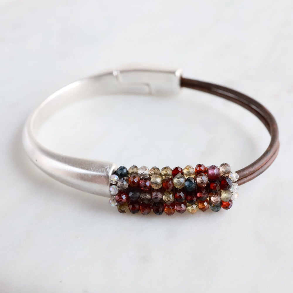 
                  
                    BRC-JM Hand Stitched Multi-Faceted Shaded Spinel Bracelet
                  
                