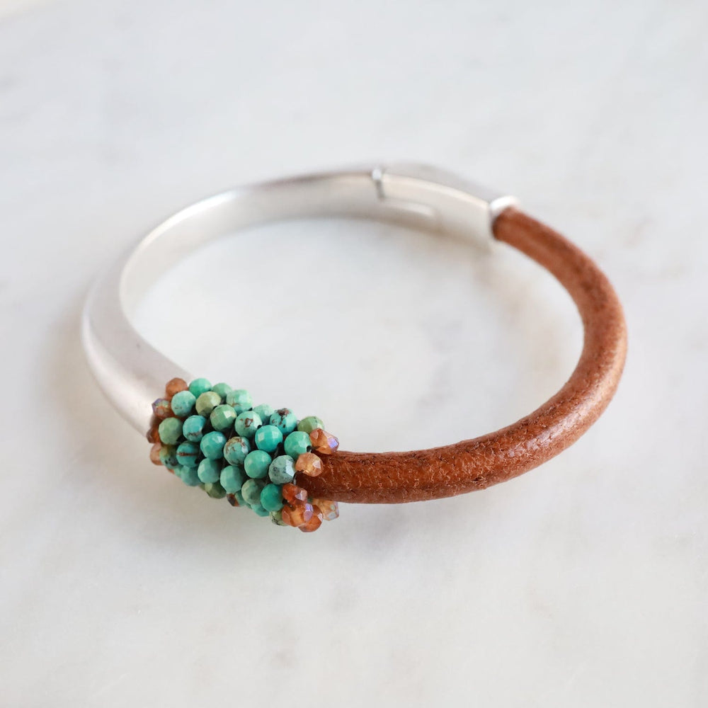 
                  
                    BRC-JM Hand Stitched Natural Turquoise Bracelet
                  
                