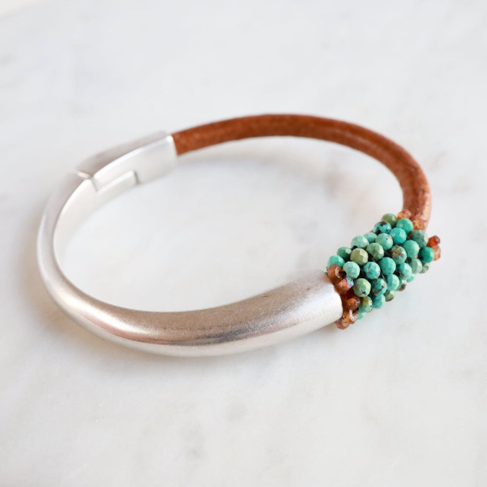 
                  
                    BRC-JM Hand Stitched Natural Turquoise Bracelet
                  
                