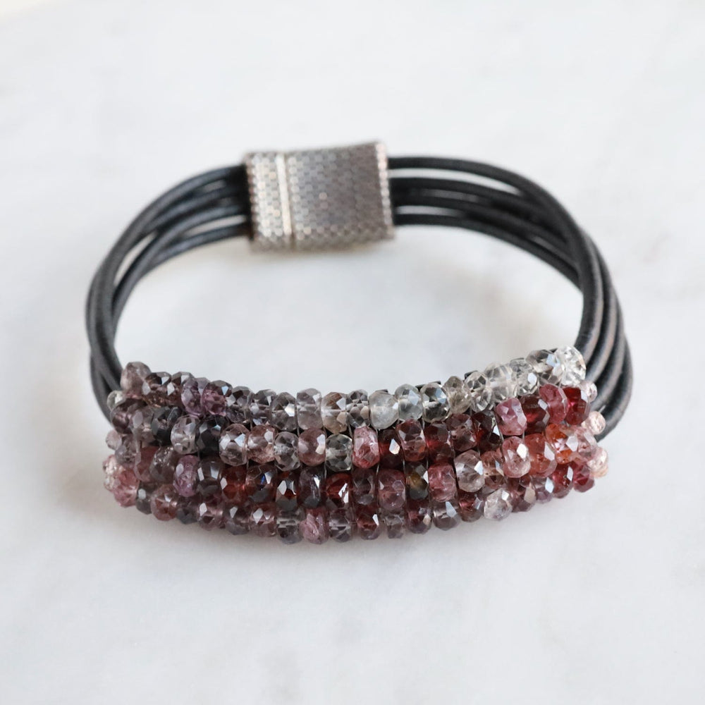 BRC-JM Hand Stitched Rainbow Spinel Bracelet