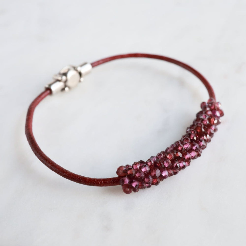 
                      
                        BRC-JM Hand Stitched Rhodolite Garnet Bracelet
                      
                    