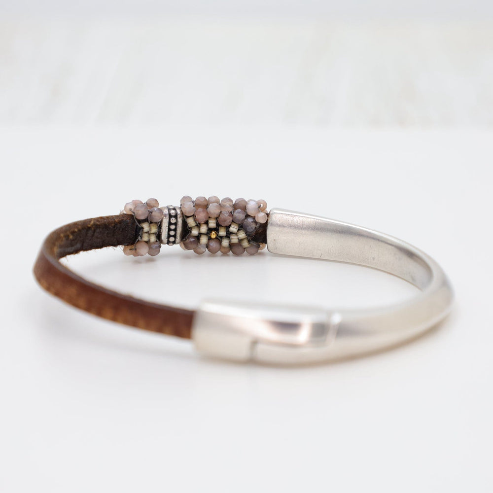 
                  
                    BRC-JM Hand Stitched Small Chocolate Moonstone Bracelet
                  
                