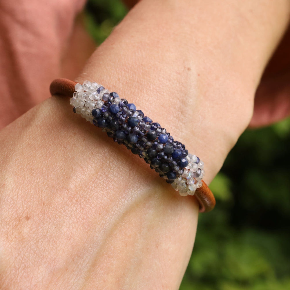 
                  
                    BRC-JM Hand Stitched Sodalite & Moonstone Bracelet
                  
                