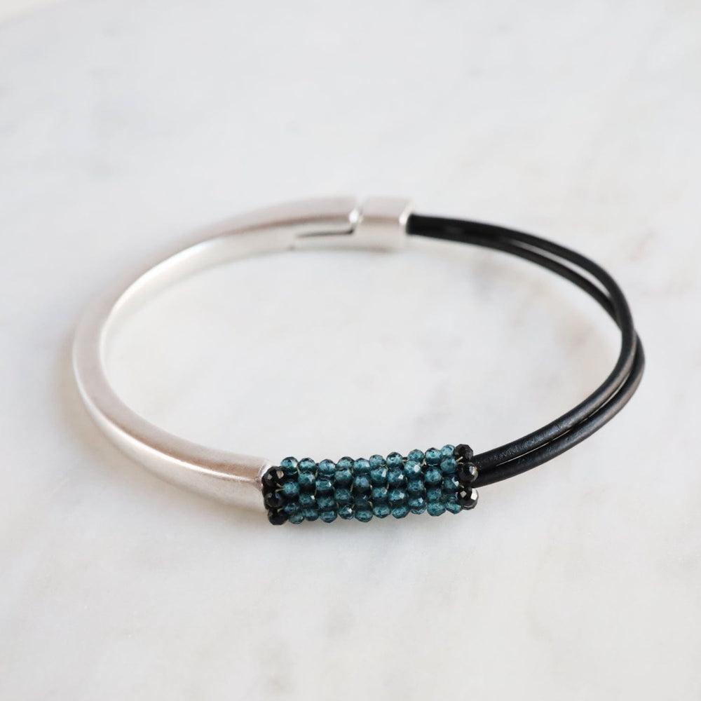 BRC-JM Hand Stitched Tiny Apatite Bracelet