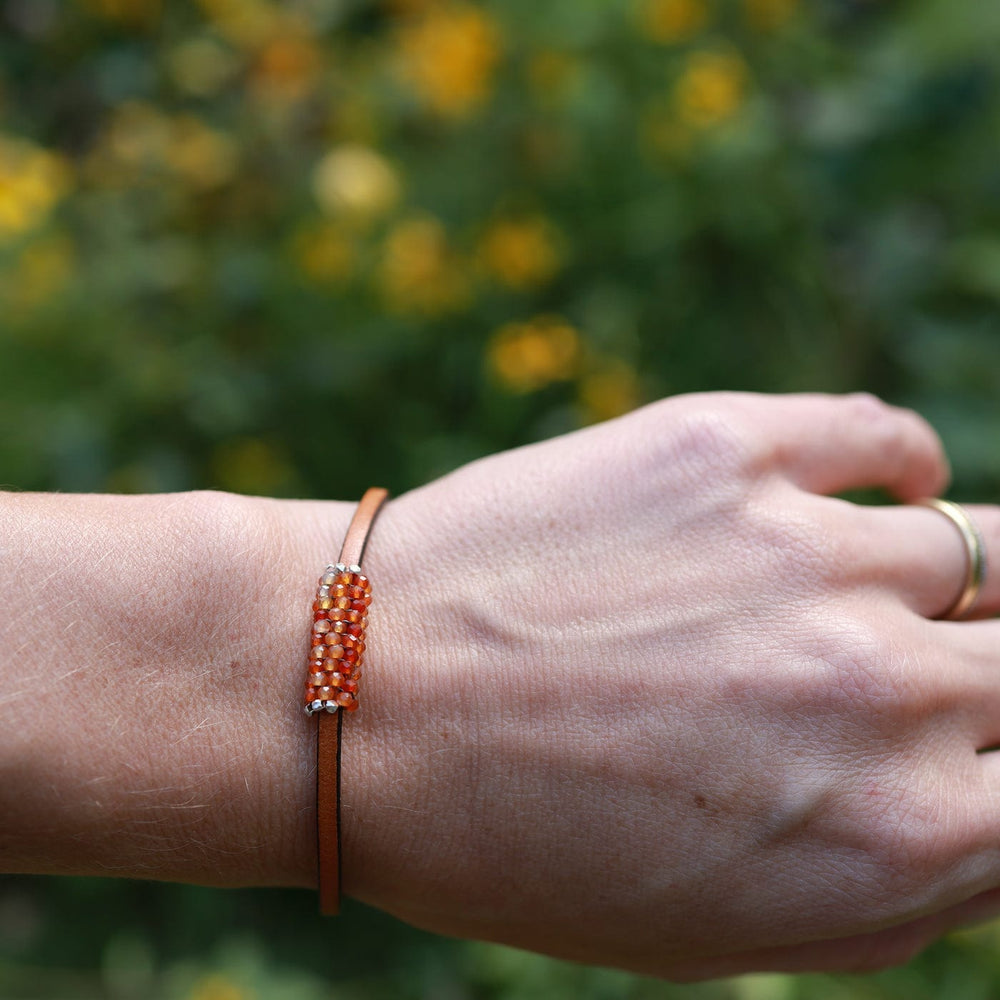 
                  
                    BRC-JM Hand Stitched Tiny Carnelian Bracelet
                  
                