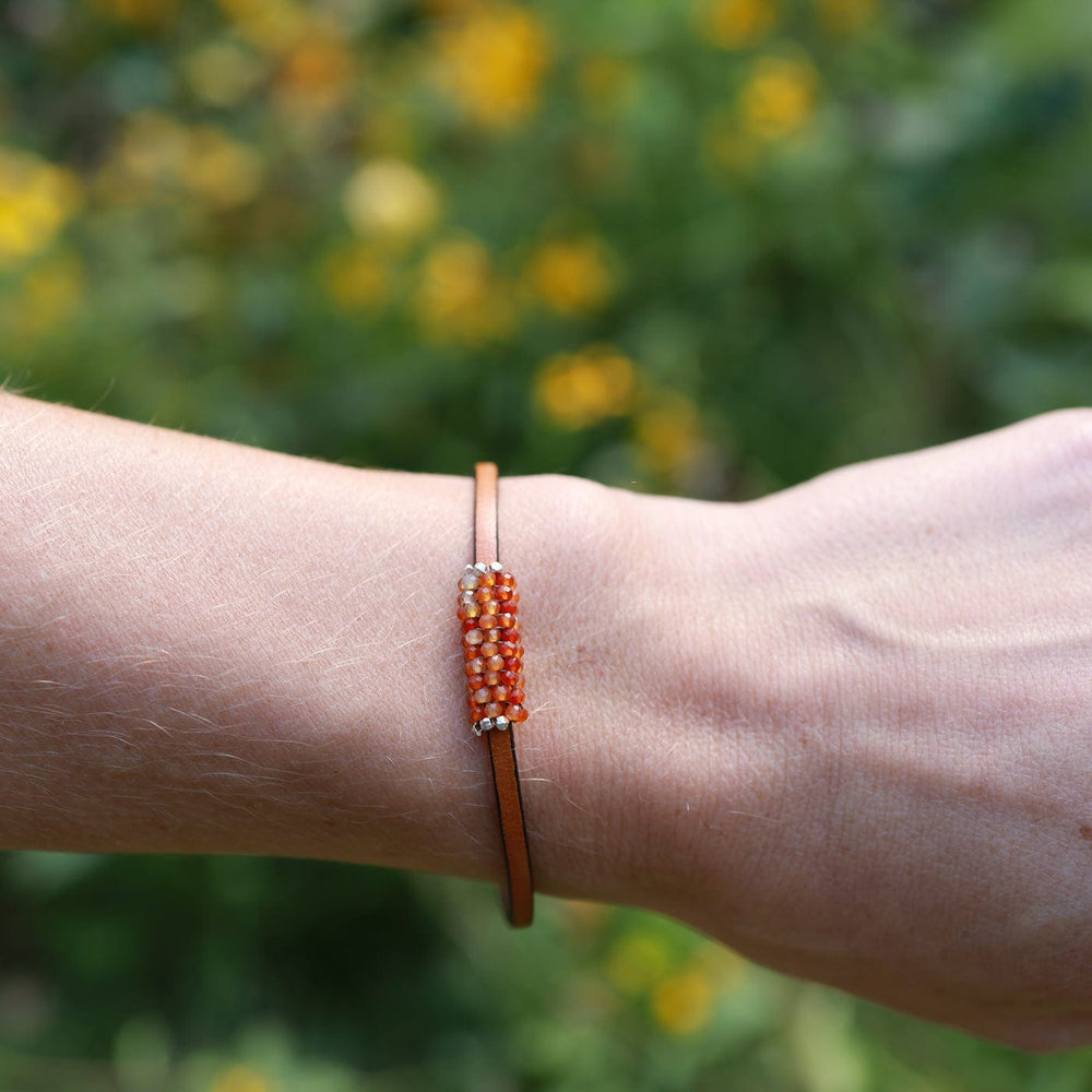 
                  
                    BRC-JM Hand Stitched Tiny Carnelian Bracelet
                  
                