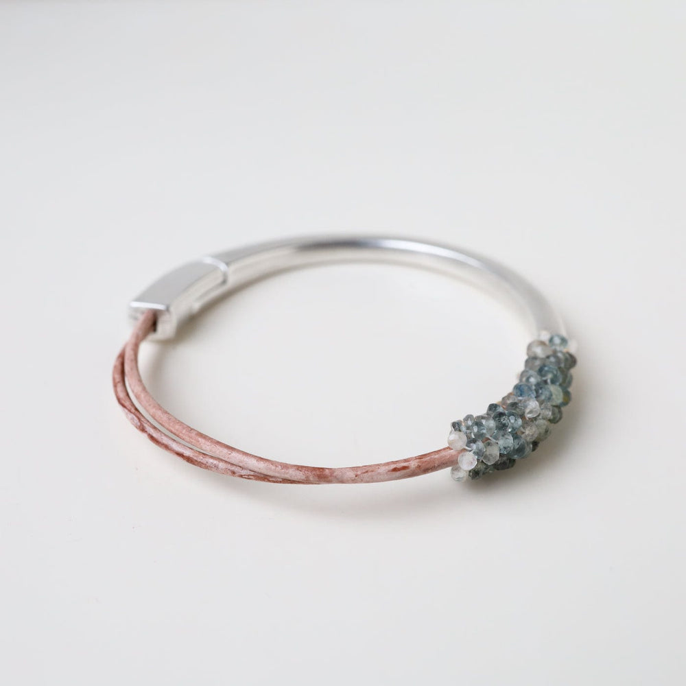 
                  
                    BRC-JM Hand Stitched Tiny Moss Aquamarine Bracelet
                  
                