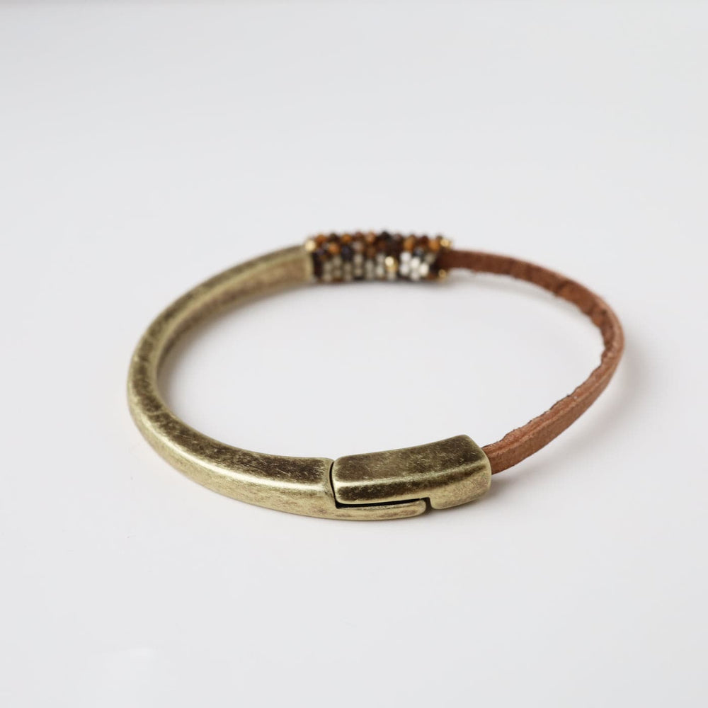 
                  
                    BRC-JM Hand Stitched Tiny Tiger Eye Bracelet
                  
                