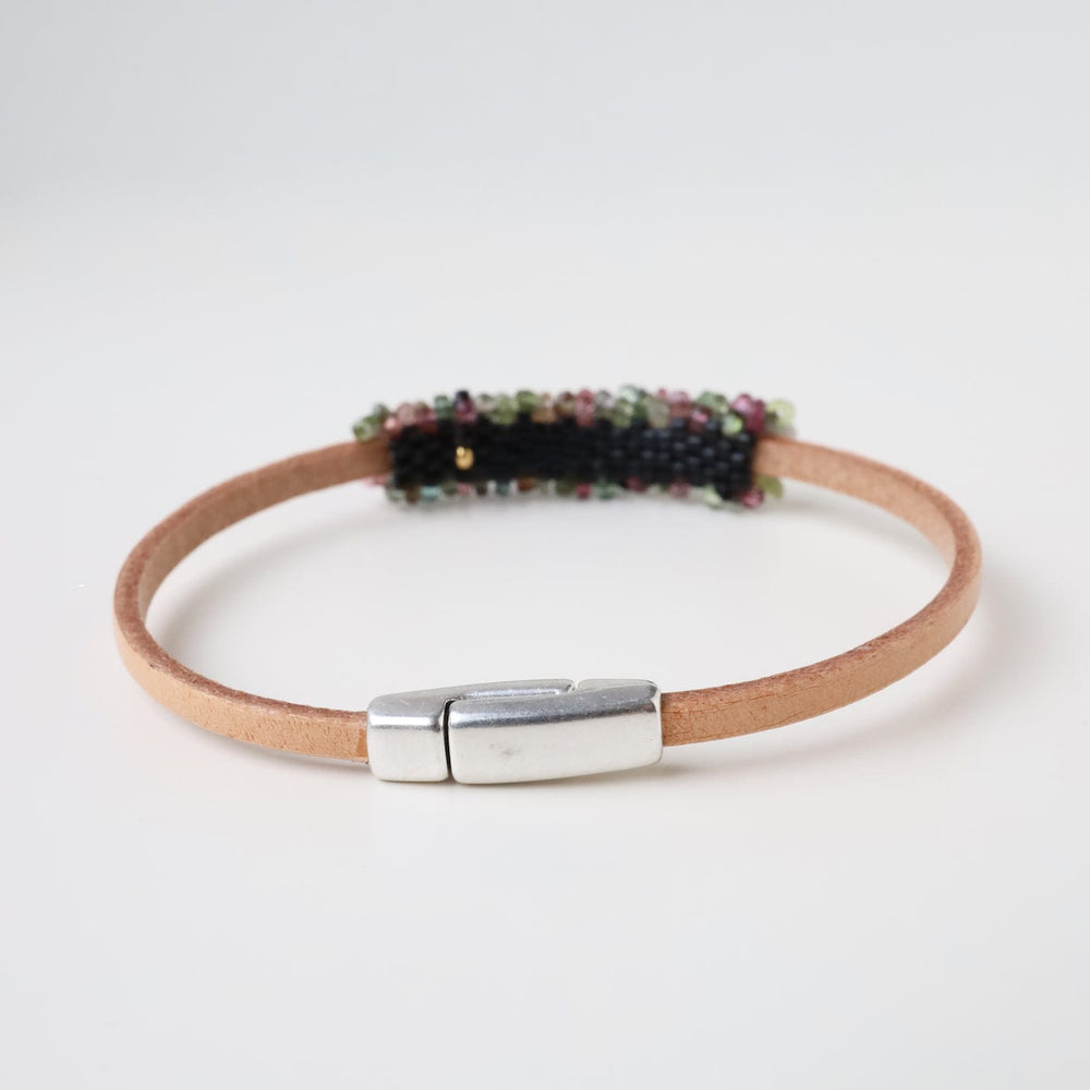 
                  
                    BRC-JM Hand Stitched Tiny Watermelon Tourmaline Bracelet
                  
                