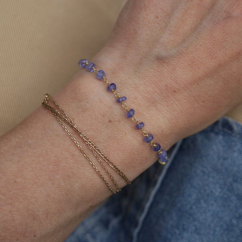 
                      
                        BRC-JM Handmade Single Bead Chain of Tanzanite on a Brass
                      
                    