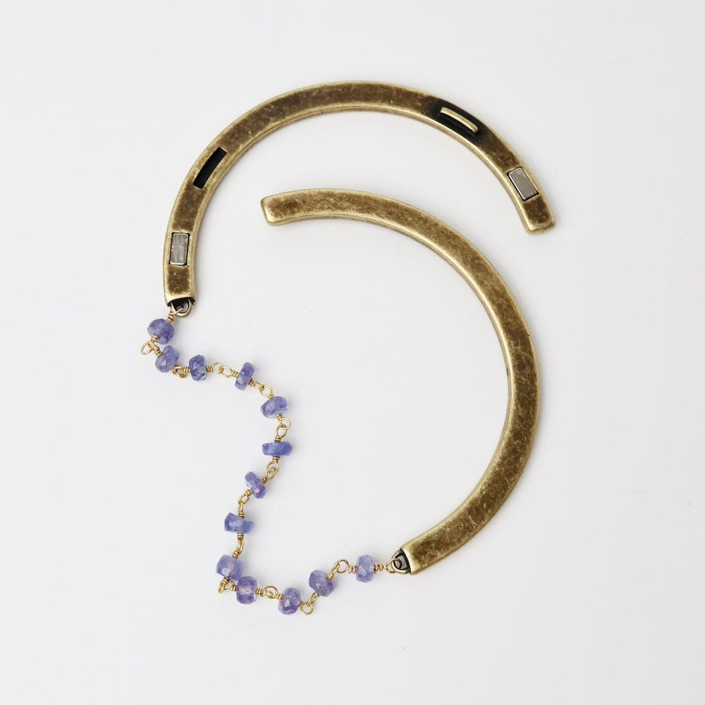 
                      
                        BRC-JM Handmade Single Bead Chain of Tanzanite on a Brass
                      
                    