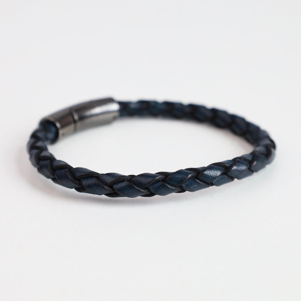 
                  
                    BRC-JM Larger Unisex Size Braided Denim Leather Bracelet
                  
                