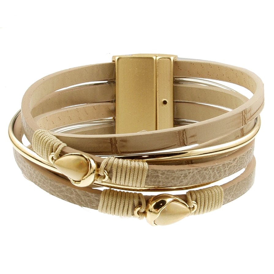 
                      
                        BRC-JM Matte Gold Beige Print Bracelet
                      
                    