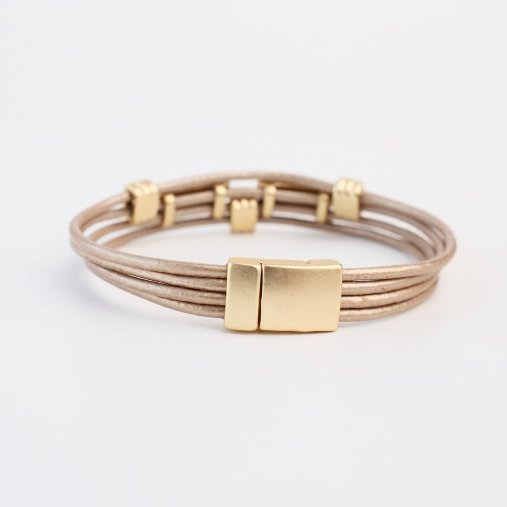 
                  
                    BRC-JM Matte Gold Champagne Rectangle Bracelet
                  
                