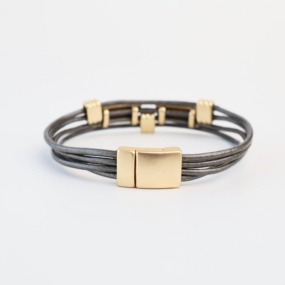 
                  
                    BRC-JM Matte Gold Dark Grey Rectangle Bracelet
                  
                