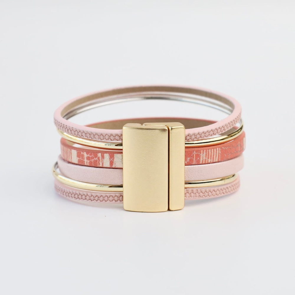 
                  
                    BRC-JM Matte Gold Pink Print Bracelet
                  
                