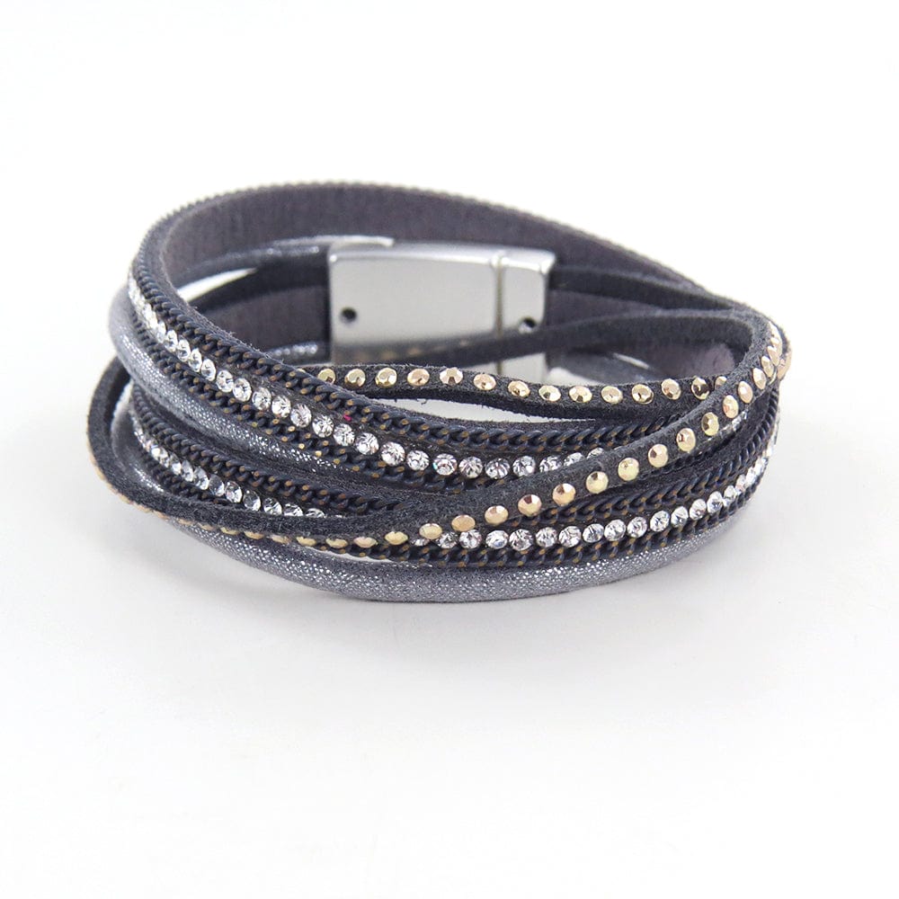 BRC-JM MATTE SILVER WRAP BRACELET