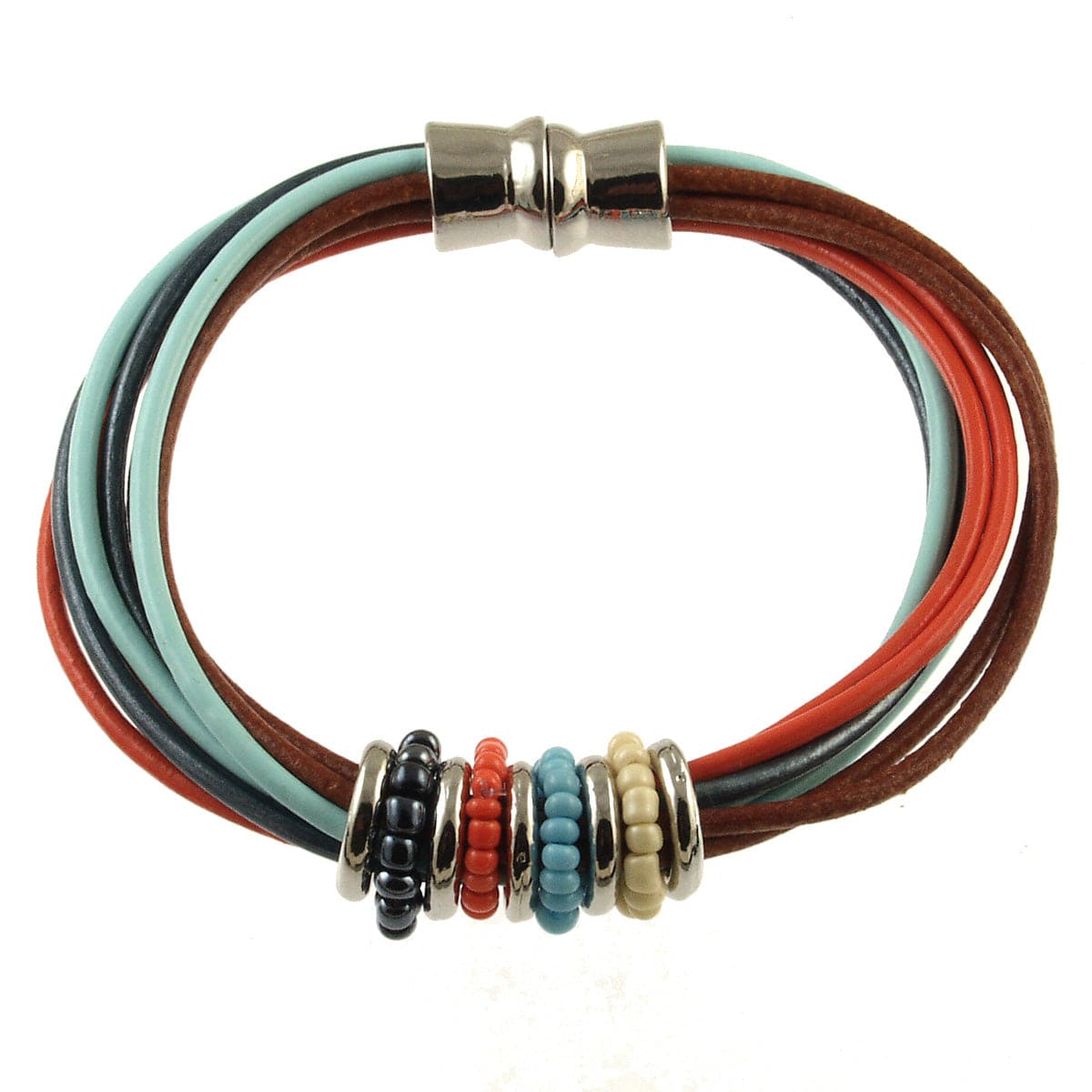 BRC-JM Multi Tone Leather Bracelet