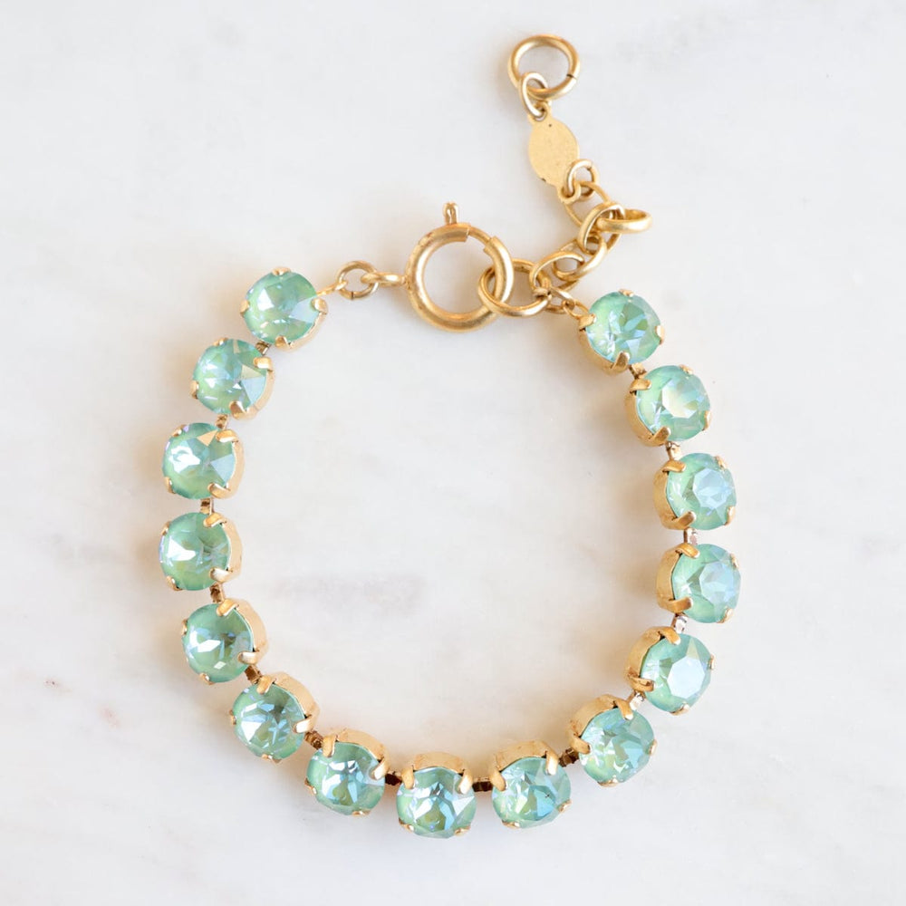 BRC-JM Pacific Opal Gold Crystal Chain Bracelet