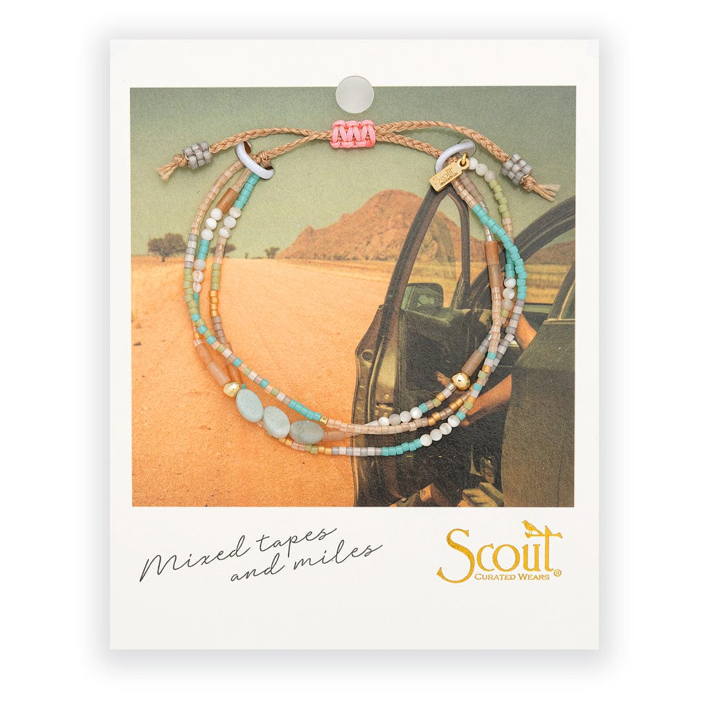 BRC-JM Scout Mixed Media Bracelet - Courage with Amazonite