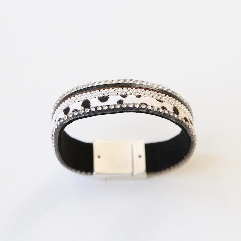 
                  
                    BRC-JM SPOTTED WHITE FAUX FUR WITH CRYSTALS BRACELET
                  
                