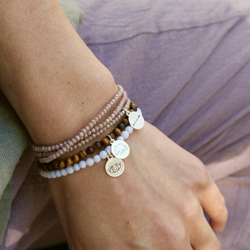 
                      
                        BRC Keep Aiming - Stretchy Nude Crystal Wrap Bracelet
                      
                    