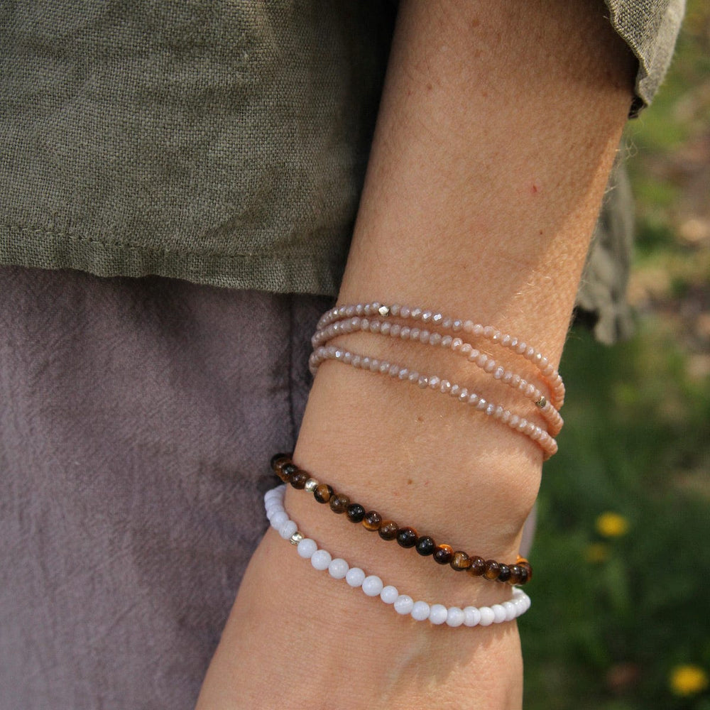 
                      
                        BRC Keep Aiming - Stretchy Nude Crystal Wrap Bracelet
                      
                    