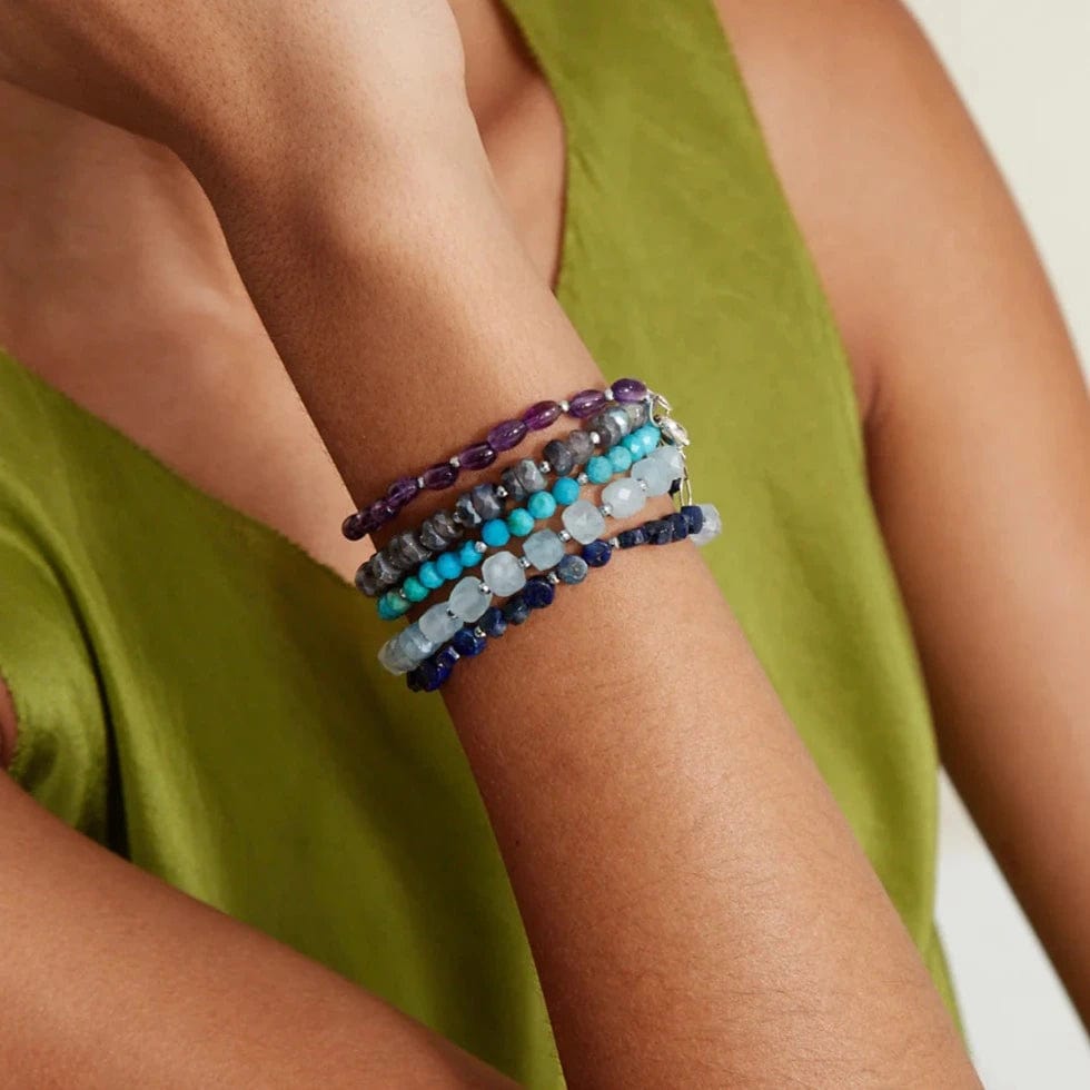 BRC KEYES NAKED WRAP BRACELET PURPLE MIX