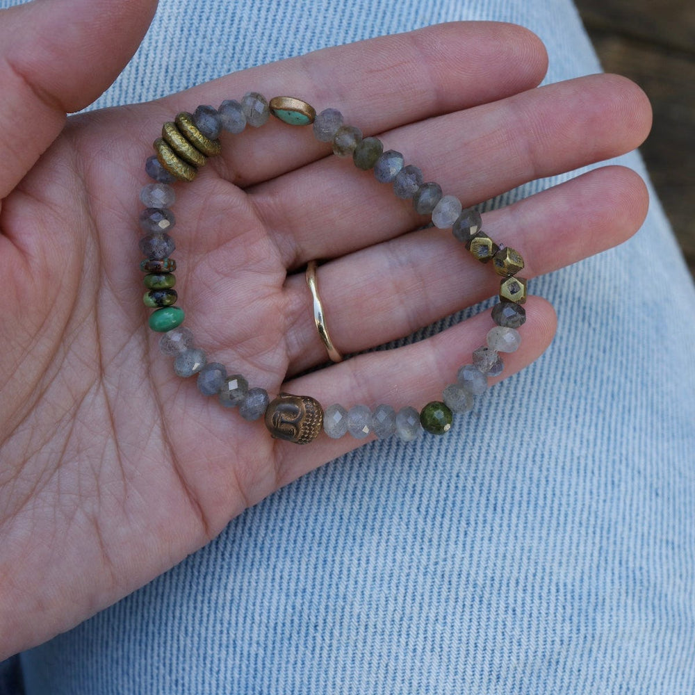 
                  
                    BRC Labradorite, Brass rings & Buddha Bracelet
                  
                