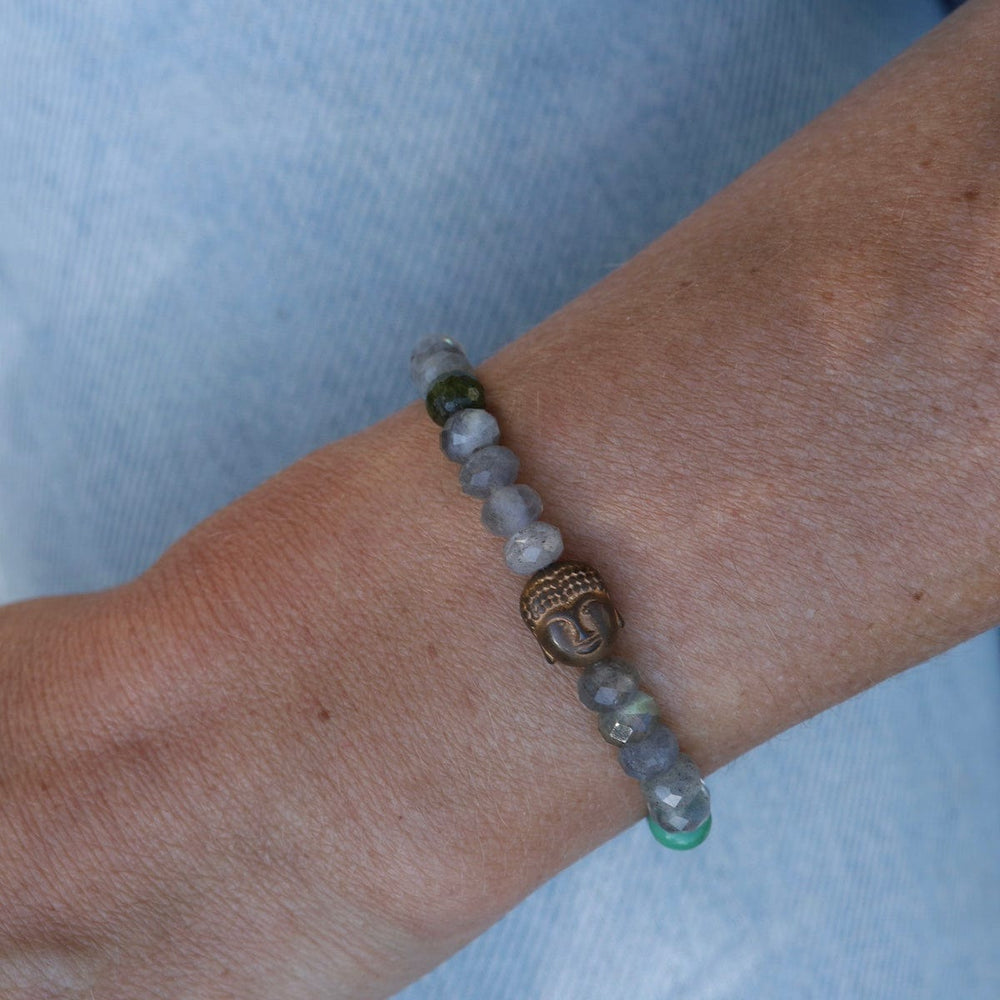 
                  
                    BRC Labradorite, Brass rings & Buddha Bracelet
                  
                