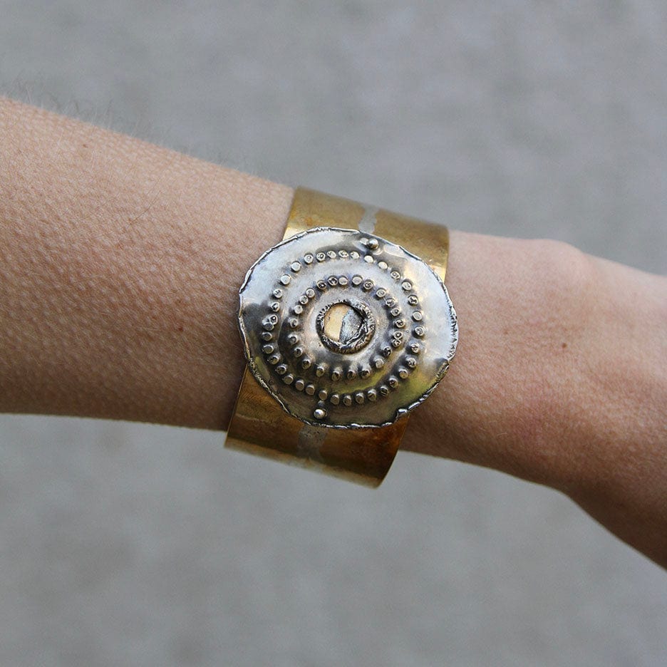 BRC Large Cuff With Medallion Motif