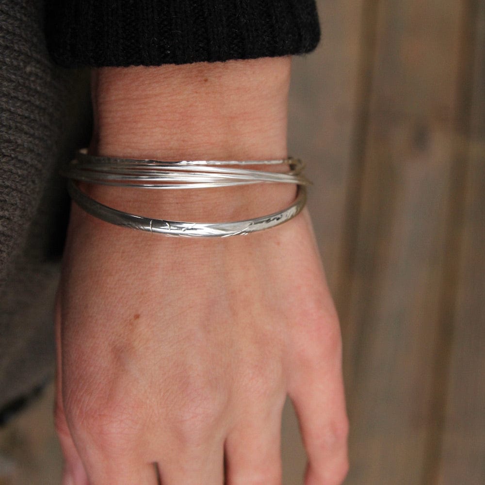 
                  
                    BRC Lightly Etched Bangle
                  
                