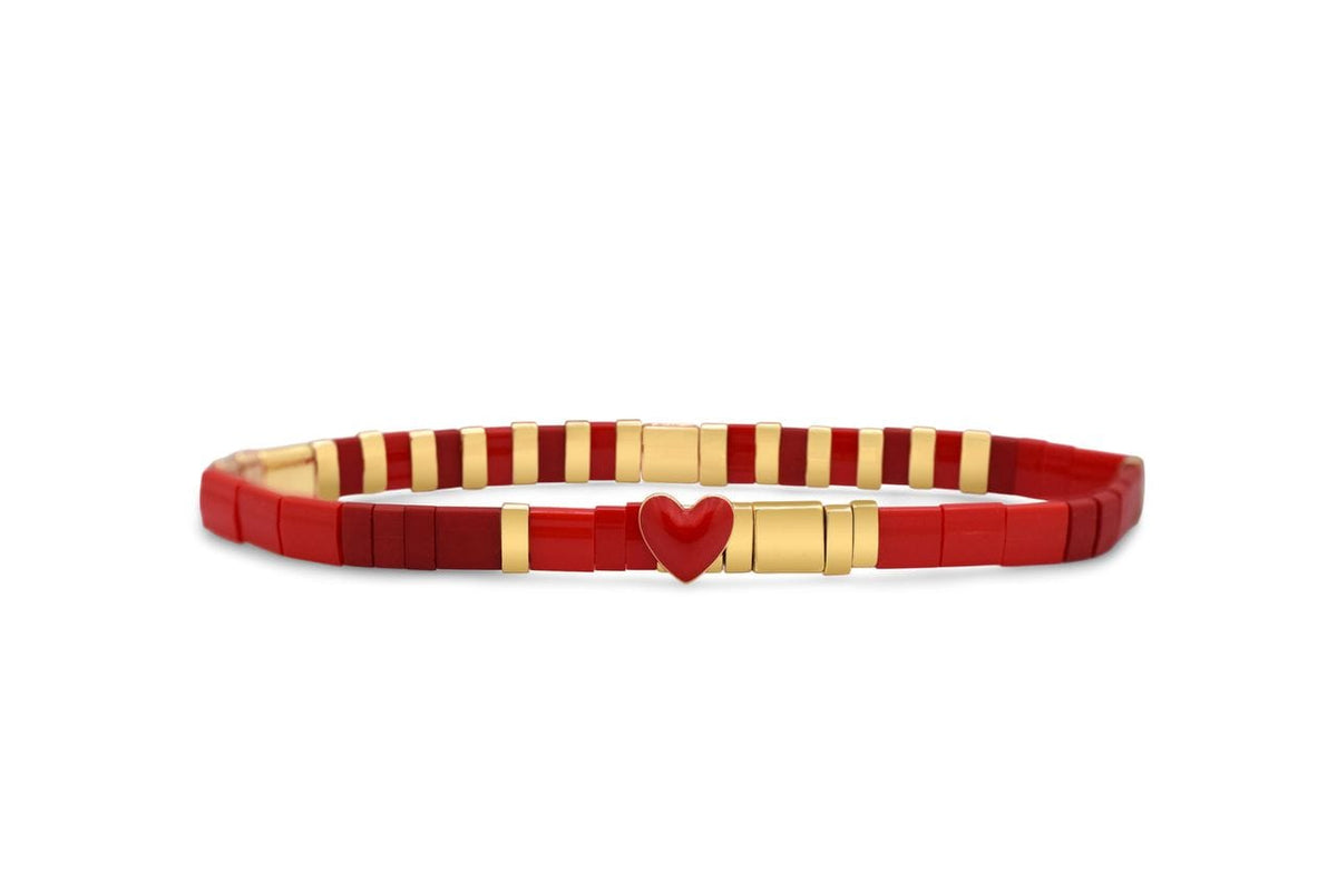 BRC Loved - Morse Code Tila Beaded Charming Bracelet