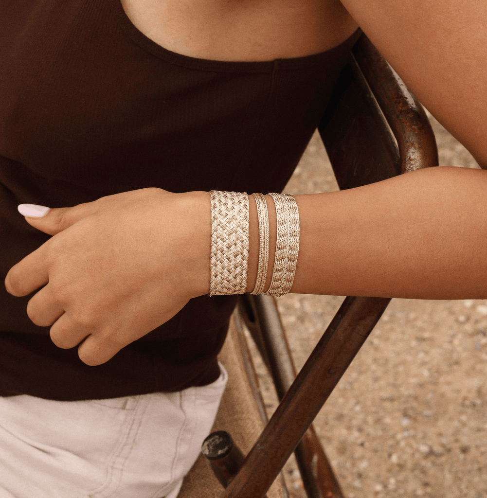 BRC Maxi Ania nº2 Bracelet in Peach Silver Walnut