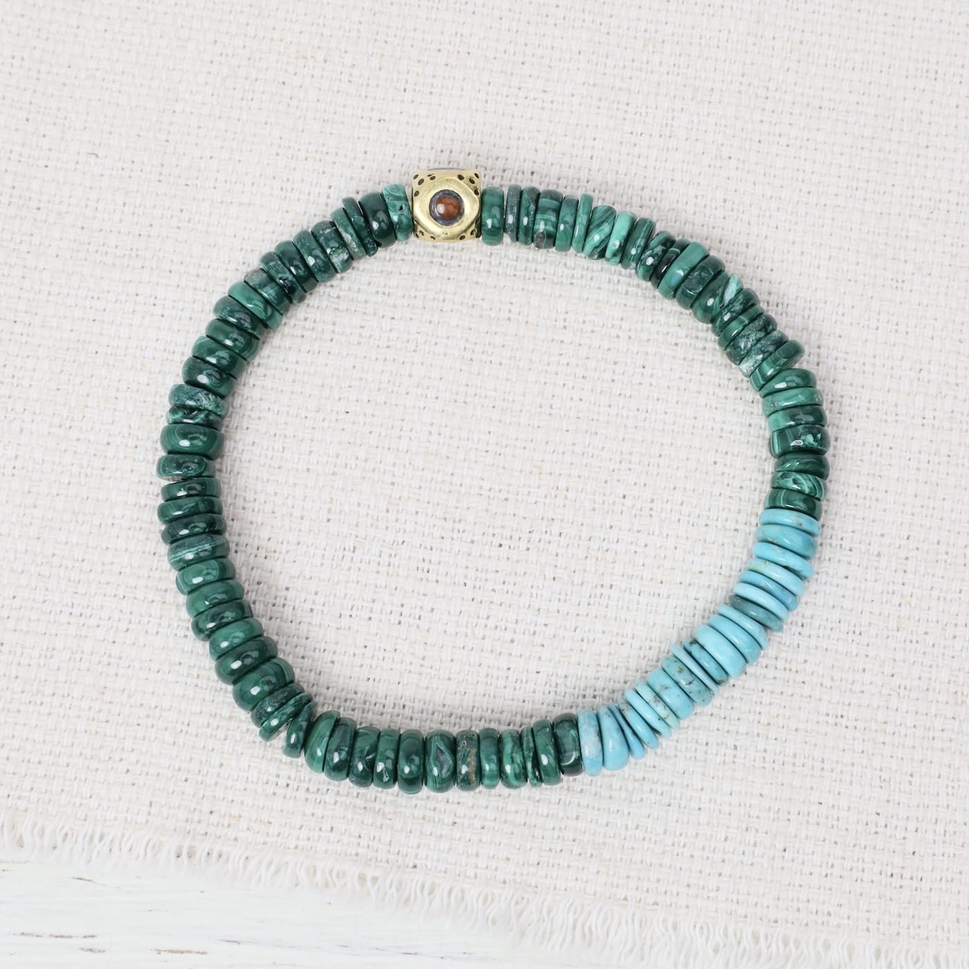 BRC Men’s Malachite Stretch Bracelet