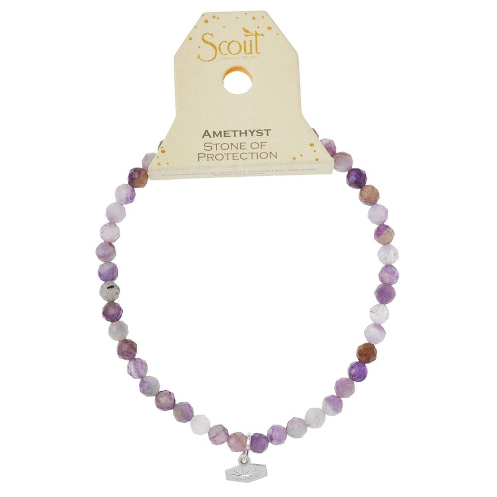 
                      
                        BRC Mini Faceted Stone Stacking Bracelet - Amethyst/Silver
                      
                    