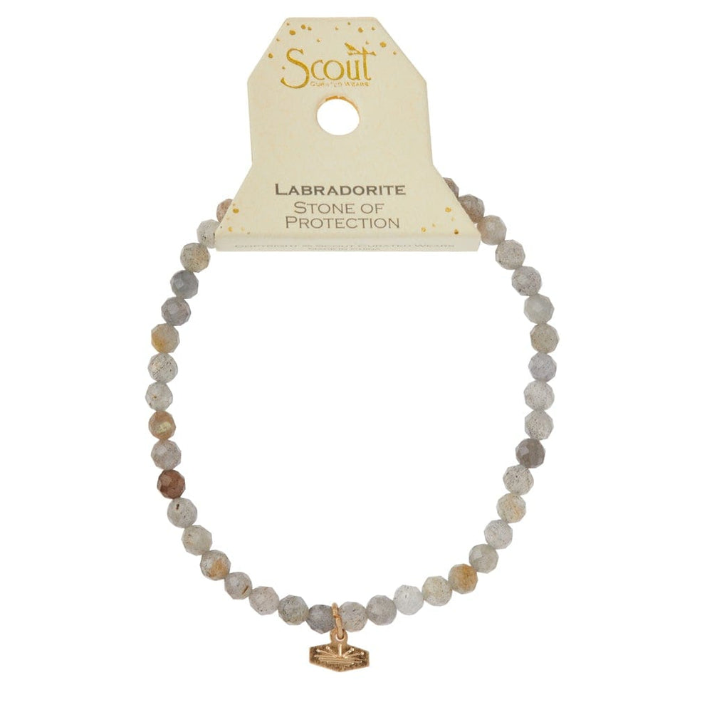 
                  
                    BRC Mini Faceted Stone Stacking Bracelet - Labradorite/Gold
                  
                