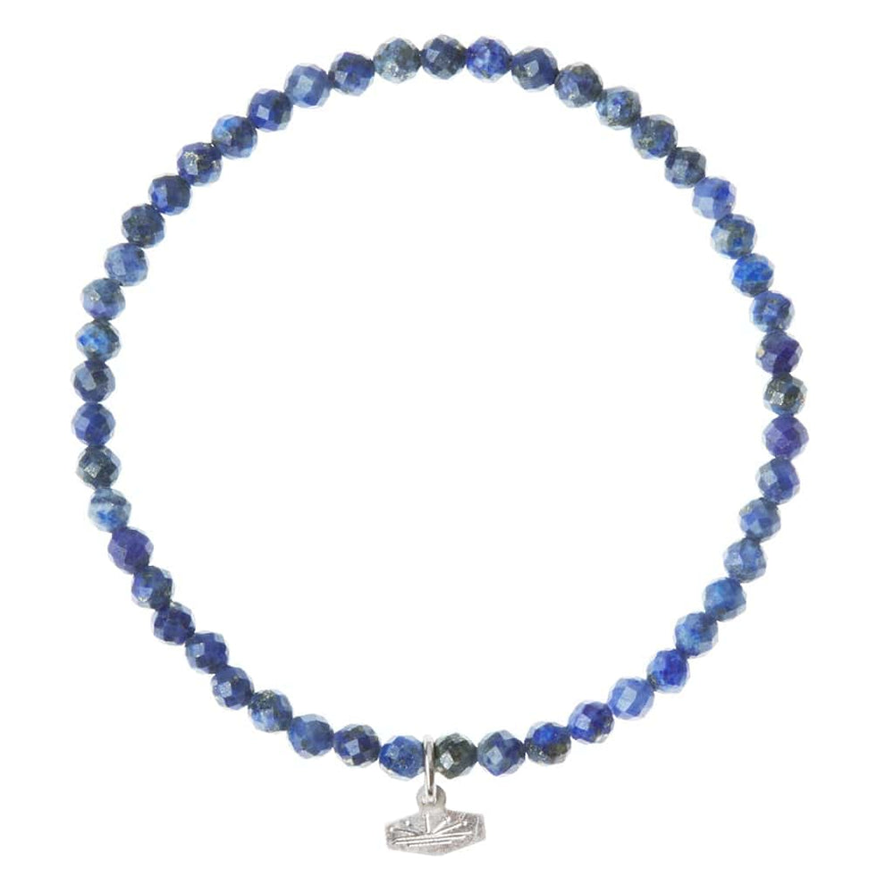 
                      
                        BRC Mini Faceted Stone Stacking Bracelet - Lapis/Silver
                      
                    