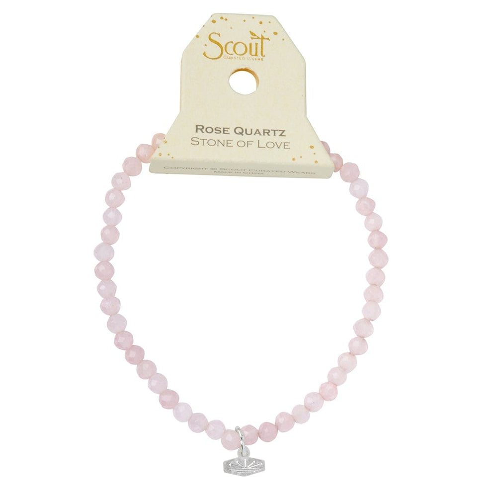 
                      
                        BRC Mini Faceted Stone Stacking Bracelet - Rose Quartz/Silver
                      
                    