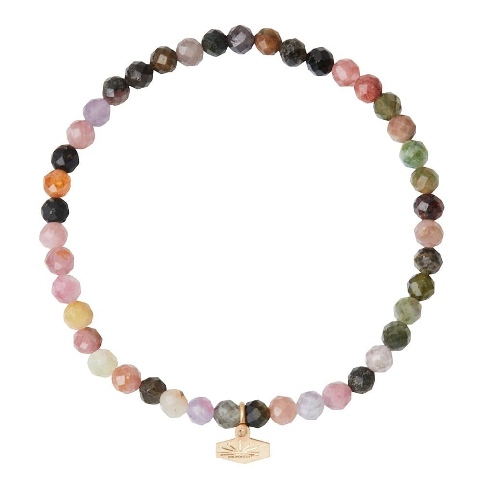 
                      
                        BRC Mini Faceted Stone Stacking Bracelet - Tourmaline/Gold
                      
                    