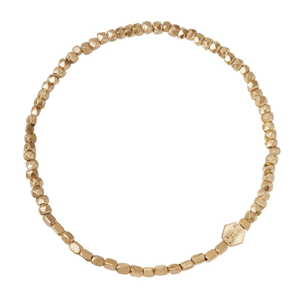 BRC Mini Metal Stacking Bracelet - Gold