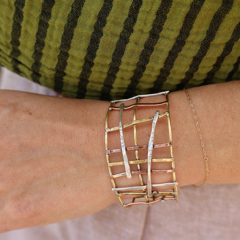 BRC Mixed Metal Wire Stick Bracelet