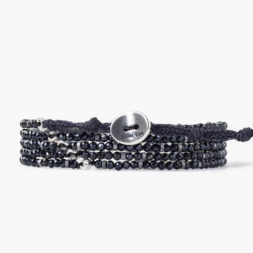 Load image into Gallery viewer, BRC Mystic Black Mix Naked Wrap Bracelet
