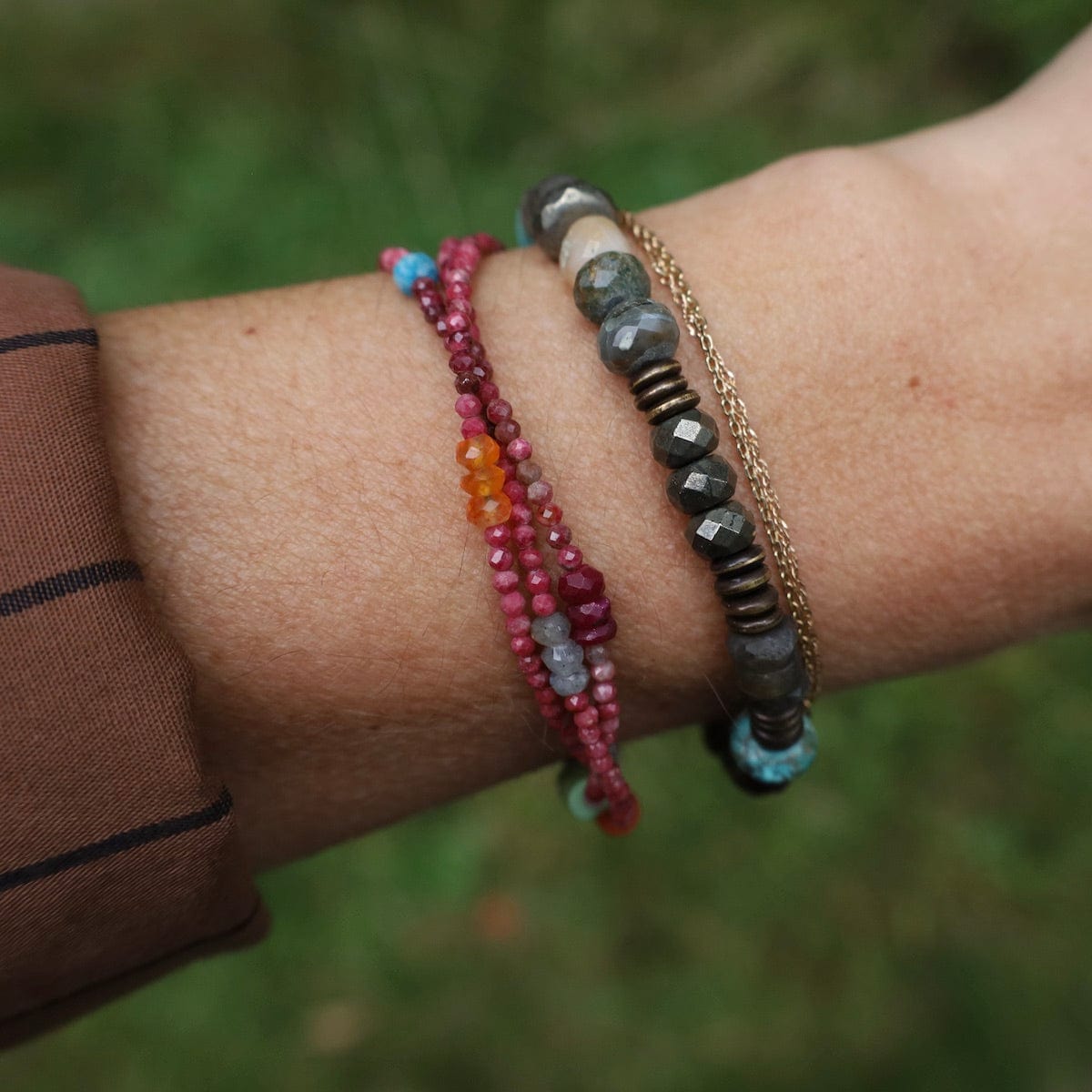 BRC Norwegian Thulite Wrap Bracelet