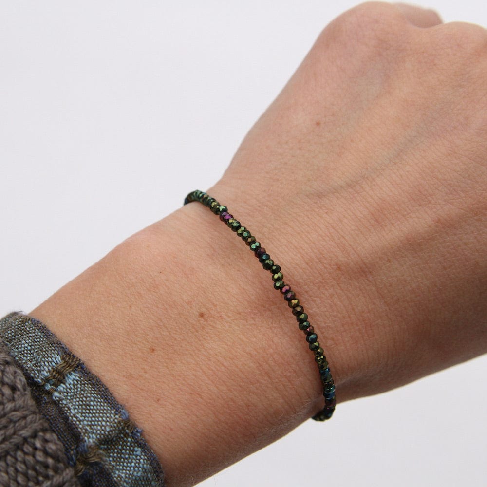 
                  
                    BRC Oil Slick Pyrite Simple Stone Bracelet
                  
                