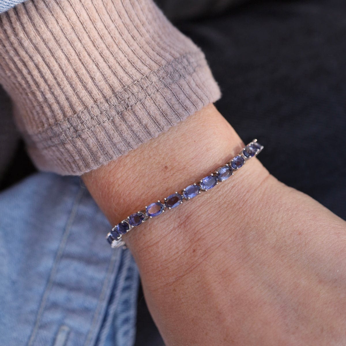 Oval Iolite Tennis Bracelet – Dandelion Jewelry