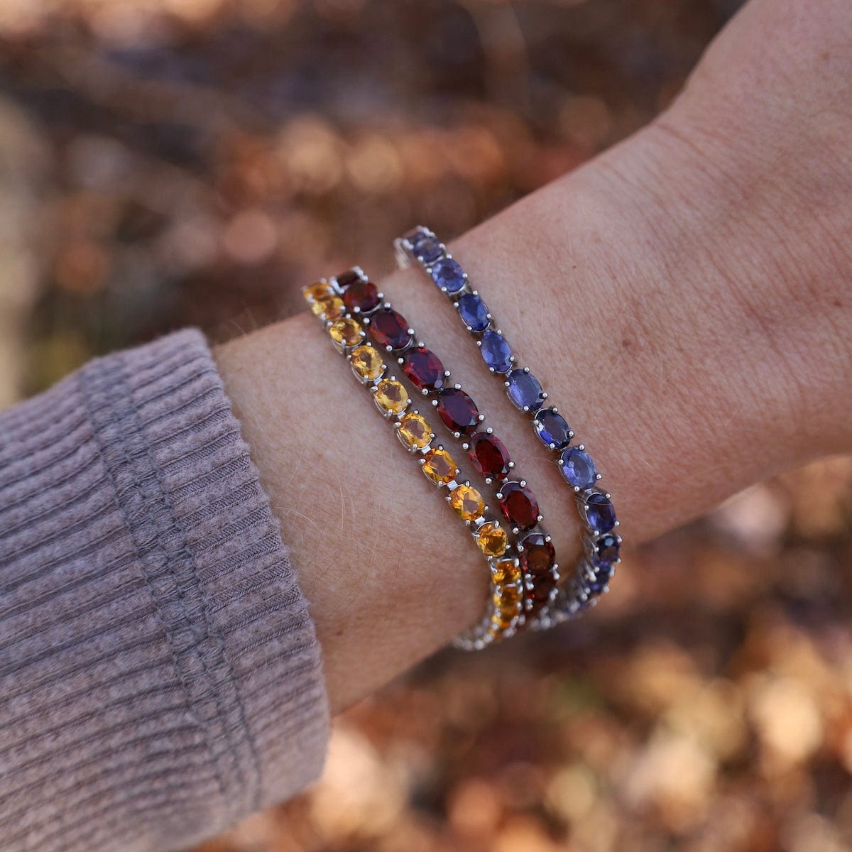 Oval Iolite Tennis Bracelet – Dandelion Jewelry
